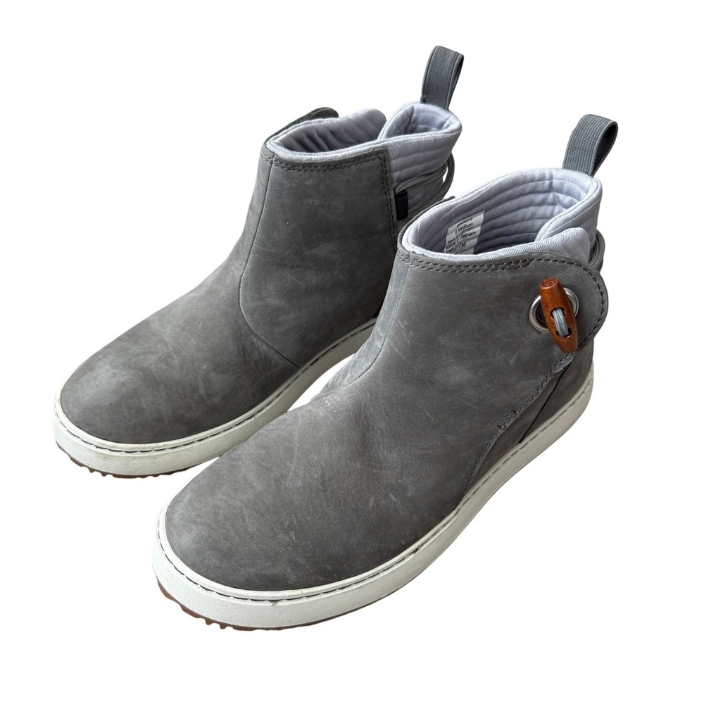 L.L.Bean Leather Ankle Boots Gray Women's‎ Size 6 Medium